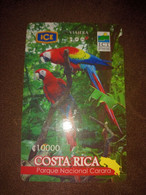 COSTA RICA, CENTRAL AMÉRICA: GUACAMAYO PHONECARDS - Costa Rica