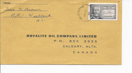 16477) Canada Cover Brief Lettre 1967 BC British Columbia Post Office Postmark Cancel - Briefe U. Dokumente