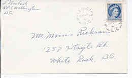 16480) Canada Cover Brief Lettre 1961 Closed BC British Columbia Post Office Postmark Cancel - Covers & Documents