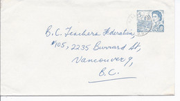 16484) Canada Cover Brief Lettre 1969 Closed BC British Columbia Post Office Postmark Cancel - Lettres & Documents