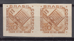 Brazil Brasil 1944 Mi#662 Mint Never Hinged Imperforated Pair - Nuevos