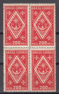 Brazil Brasil 1933 Mi#391 Mint Never Hinged Piece Of 4 - Neufs