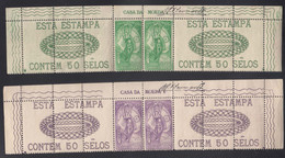 Brazil Brasil 1933 Mi#393,395 Mint Never Hinged Pairs With Sheet Parts - Ongebruikt