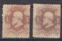 Brazil Brasil 1866 Mi#24 A And B, MNG - Gebruikt