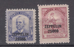 Brazil Brasil 1932 Zeppelin Mi#369-370 Mint Hinged - Unused Stamps