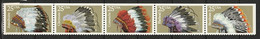 USA 1990 Indian Headdresses - Scott No. 2501-2505c Postfris MNH** - Ungebraucht