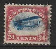 USA 1918 Airpost 24 Cents. Scott C3. See Description - 1a. 1918-1940 Usados