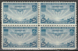 USA 1935 Airmail Block Of 4. Postfris MNH** Scott C20 - 1b. 1918-1940 Ungebraucht