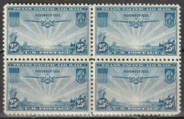 USA 1935 Airmail Block Of 4. Postfris MNH** Scott C20 - 1b. 1918-1940 Neufs