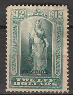 USA 1875 Newspaper And Periodical Stamps 12c Blue Green -Facsimile - Forgery - Newspaper & Periodical