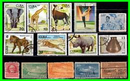 CUBA ( AMERICA DEL NORTE ) LOTE DE SELLOS DE DIFERENTE AÑOS Y VALORES - Collections, Lots & Series