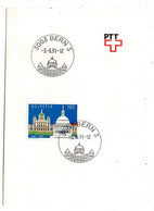 Suisse-1991--Carte Double.. .cachet 3003 BERN 3  Sur Timbre    Date   3-6-91 - Covers & Documents