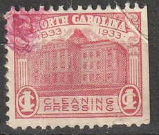 USA 1933 North Carolina Cleaning Pressing 1ct - Steuermarken