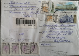 1998,2001,2002,2003..RUSSIA..  COVER WITH  STAMPS...PAST MAIL..REGISTERED - Brieven En Documenten