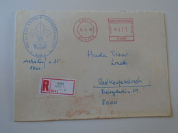 D193922  Hungary Cover -EMA Red Meter Freistempel 1999 AJKA  -   Cserkész - Scouts-Pfadfinder -Scouting - Machine Labels [ATM]