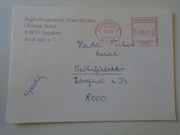 D193938  Hungary  Cover -EMA Red Meter Freistempel - 1997 Várpalota - Plébánia - Viñetas De Franqueo [ATM]