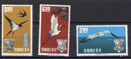 China Taiwan 1963 The 1st Anniversary Of Asian-Oceanic Postal Union—Birds Stamps 3v MNH - Ongebruikt