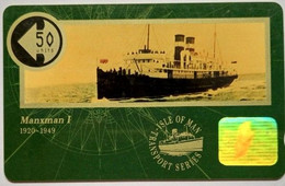 Isle Of Man 50 Units  10IOMD "  IOM Transport Series - Manxmann I 1920-1949 " - Isla De Man