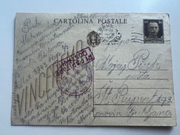 ITALY WWII 1943 Stationary Sent From Concenetration Camp PADOVA  -> Lubiana (No 2055) - Ljubljana