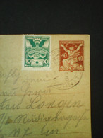 : Ganzsache. Auslandspostkarte. 40 +ZF 10. 1921 - Enveloppes