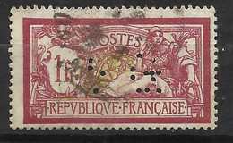 France   N° 121   Perforé SG         Oblitéré B/TB     Voir Scans  Soldes ! ! ! - Oblitérés