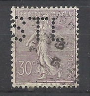 France   N° 133    Perforé STL        Oblitéré   B/TB     Voir Scans  Soldes ! ! ! - Used Stamps