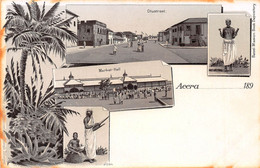 Afrique - GHANA - Gold-Coast (Côte-d'Or) - Accra - Otustreet, Market-Hall - Basel Mission - Litho. Anstalt Tübingen 1899 - Ghana - Gold Coast