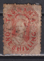 Timbre Oblitéré De Tasmanie De 1864 N°one Shilling - Used Stamps