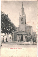 CPA Carte Postale  Belgique Péruwelz  L'église   Début 1900 VM63251 - Péruwelz