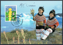 Greenland 2000.  CEPT. Michel  355  Maxi Card. Signed. - Maximum Cards