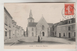 CPA LOUE (Sarthe) - Place De L'Eglise - Loue