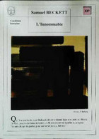 ►   Fiche   Litterature  Samuel Beckett L'innommable  Peintre P Soulages - Lesekarten