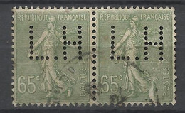 France         N° 234 En Paire       Perforés  LH        Oblitérés  B/ TB     Voir Scans  Soldes ! ! ! - Oblitérés