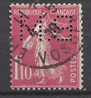 France         N° 238      Perforé B.M         Oblitéré  B/ TB     Voir Scans  Soldes ! ! ! - Gebruikt