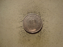 MONNAIE SINGAPOUR 10 CENTS 1977 - Singapour