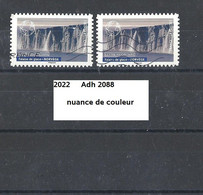 Variété Adhésifs De 2022 Oblitéré Y&T N° 2088 Nuance De Couleur - Used Stamps