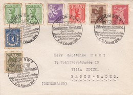 COVER. SBZ. BERLIN UND BRANDENBURG. 11 2 46. BERLIN TO BADEN-BADEN    5 5 2020 - Berlin & Brandebourg