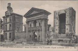 84 / LA TOUR D' AIGUES / VUE D' ENSEMBLE DU CHATEAU EN RUINES - La Tour D'Aigues