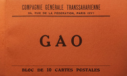 Afrique - MALI - Gao - Cie Générale Transsaharienne - Bloc 10 CPA Détachables (voir 11 Scans, Légendes Dans Description) - Mali