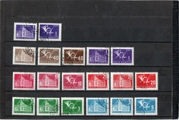 ROUMANIE    1970  Y. T. N° 127a  à  132a  Incomplet  Oblitéré - Postage Due