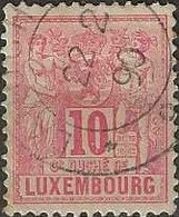 LUXEMBOURG 1882 Agriculture And Trade - 10c. - Red FU - 1882 Alegorias
