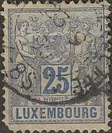 LUXEMBOURG 1882 Agriculture And Trade - 25c. - Blue FU - 1882 Allegory