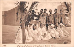 Afrique - LIBYE - Tripoli - A Group Of Leaders Of Irregulars - Libye