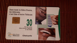 Phonecard  30 Units Used  Rare - Costa D'Avorio