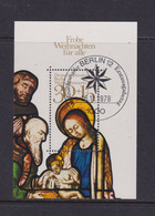 WEST BERLIN  -  1978 Christmas Miniature Sheet Used As Scan - Blocchi