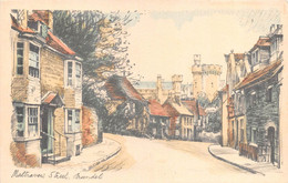 19254 " MALTRAVERS STREET-ARUNDEL " -ILLUSTRAZIONE-CART. POST. ORIG. NON SPED. - Arundel