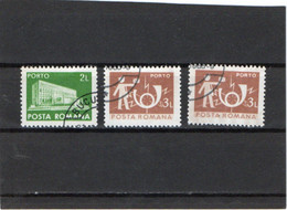 ROUMANIE    1982  Y. T. N° 139  à  144  Incomplet  Oblitéré - Postage Due