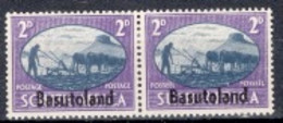 Basutoland 1946 Pair Of 2d Stamp From The Victory Set In Mounted Mint - 1965-1966 Gouvernement Autonome