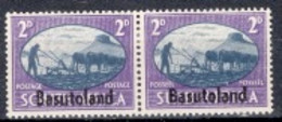 Basutoland 1946 Pair Of 2d Stamp From The Victory Set In Mounted Mint - 1965-1966 Autonomia Interna