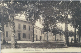 C. P. A. : 40 : VILLENEUVE DE MARSAN : Quartier De La Boiterie Et Le Foirail, Timbre En 1947 - Villeneuve De Marsan